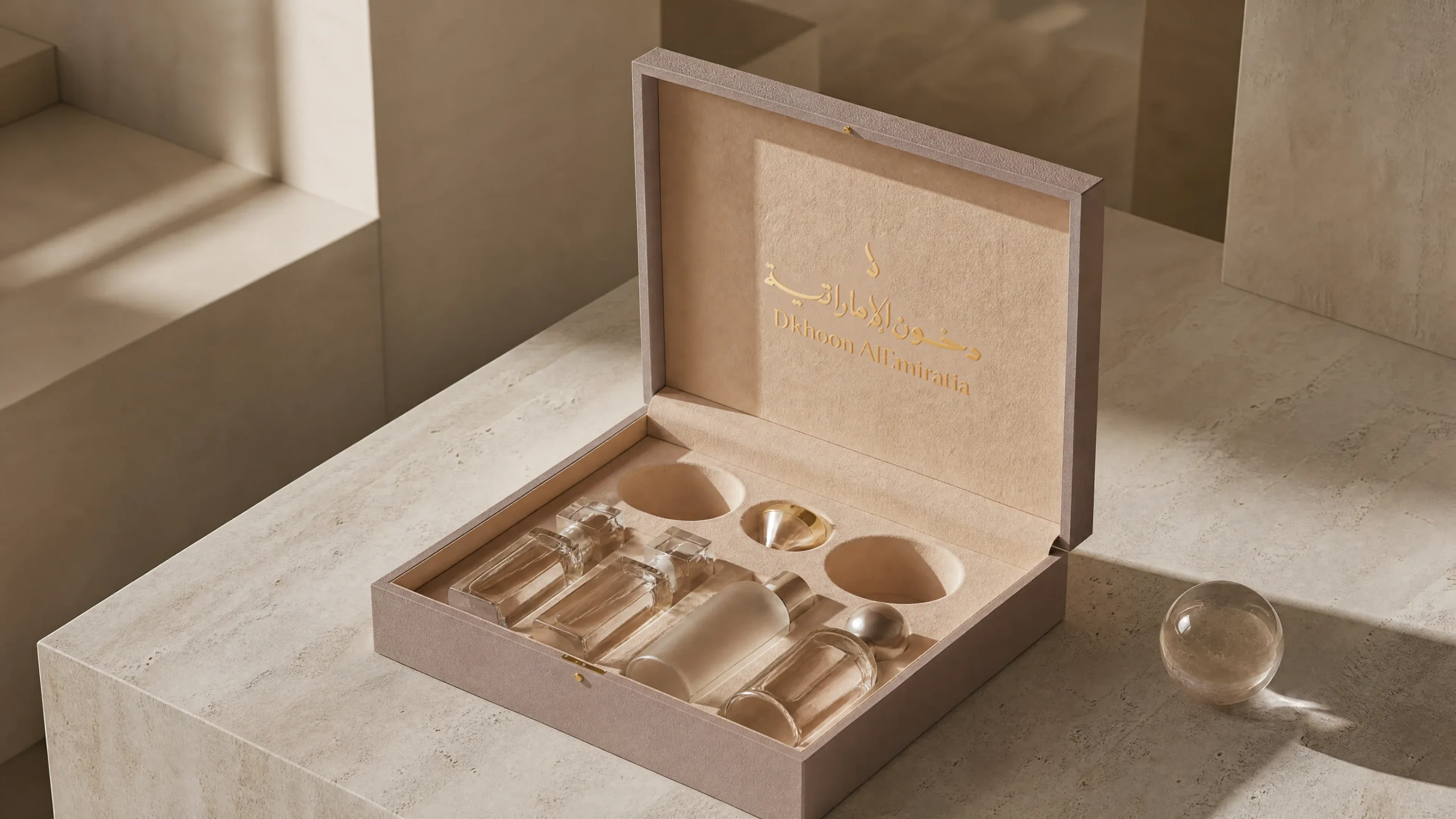 Luxury Flip Box used in a beauty and fragrance gifting application.