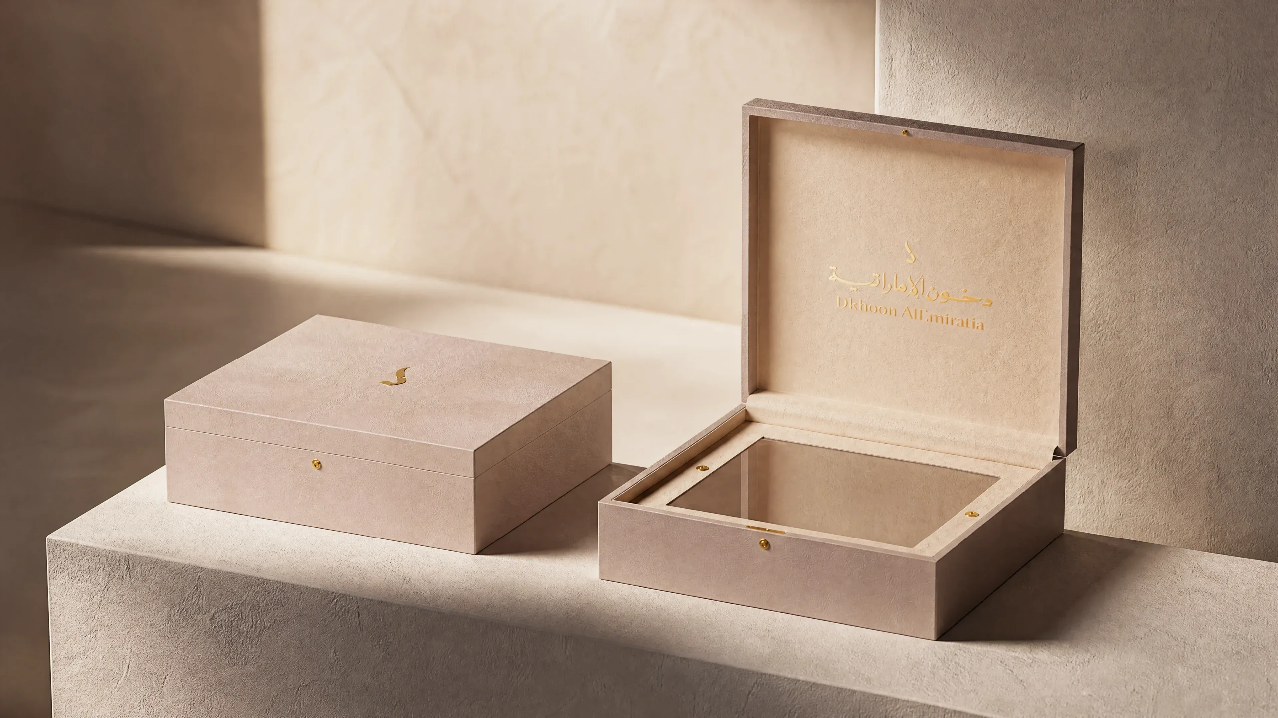 Final Luxury Flip Box presentation showing the completed packaging system.